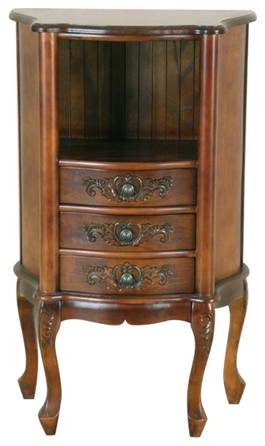 International Caravan Windsor Tall Telephone Stand In Walnut