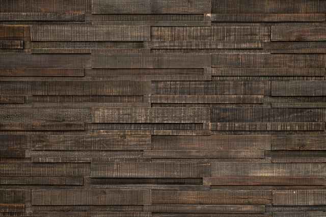 Long 3D Wood Planks for Walls and Ceilings, 9.2 sq. ft, Midnight Mist