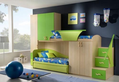 space saving childrens bedroom