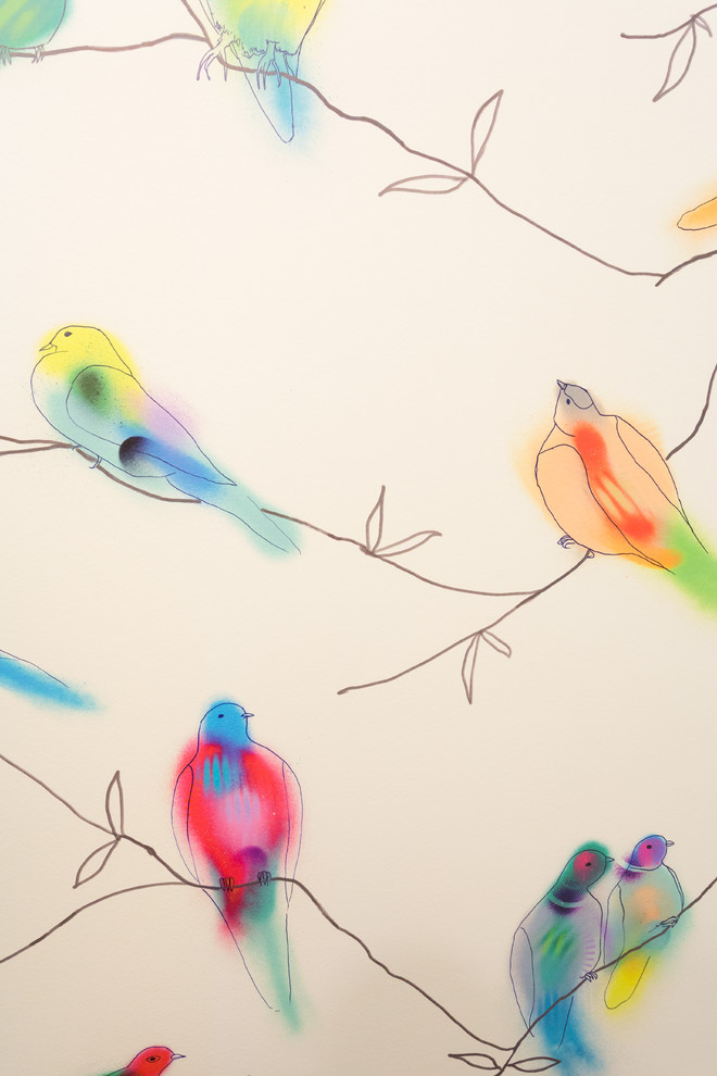 My Houzz: A Burst of Happy Colors in a Lakeside Missouri Home ...