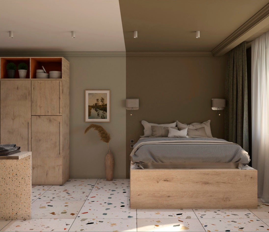 Дизайн-проект интерьера квартиры-студии