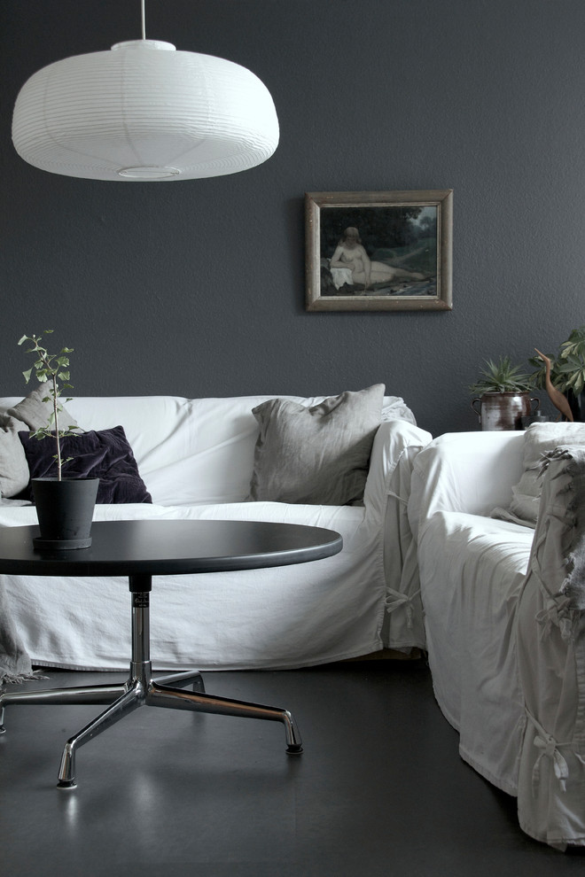 Inspiration for a scandinavian living room in Esbjerg.