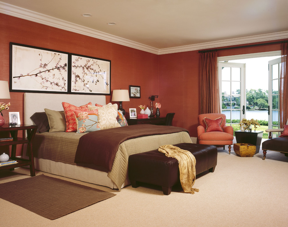 Design ideas for an eclectic bedroom in Denver.