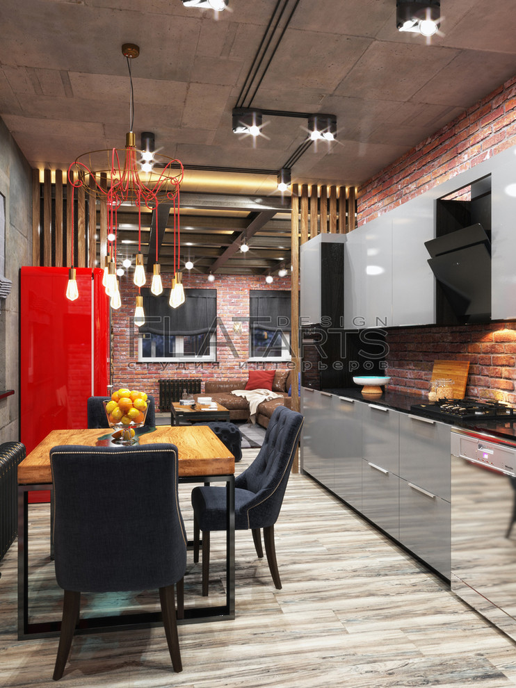 Дизайн таунхауса 140кв.м в стиле лофт