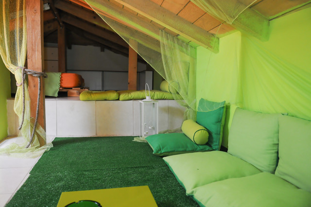 A Tiny Green Home eclectic-family-room