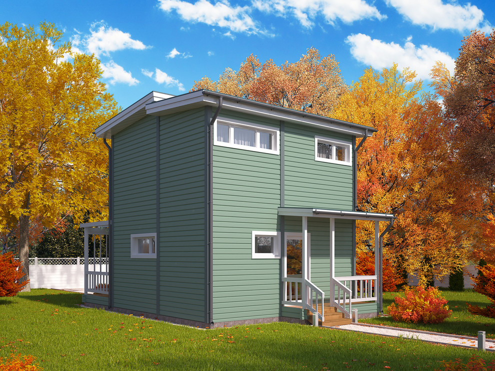 Дом из клеёного бруса для постоянного проживания "Визит 2"