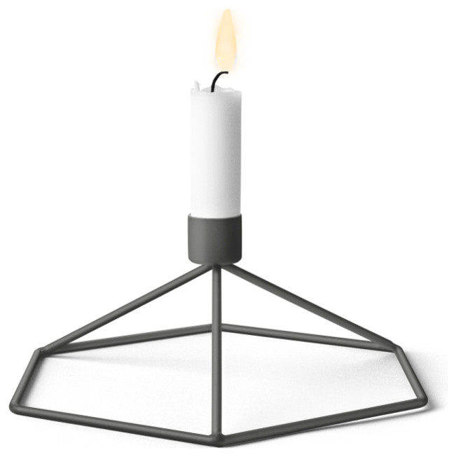 Menu POV Candleholder Table, Warm Grey