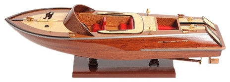 Old Modern Handicrafts B019 Runabout Sm Speedboat Model