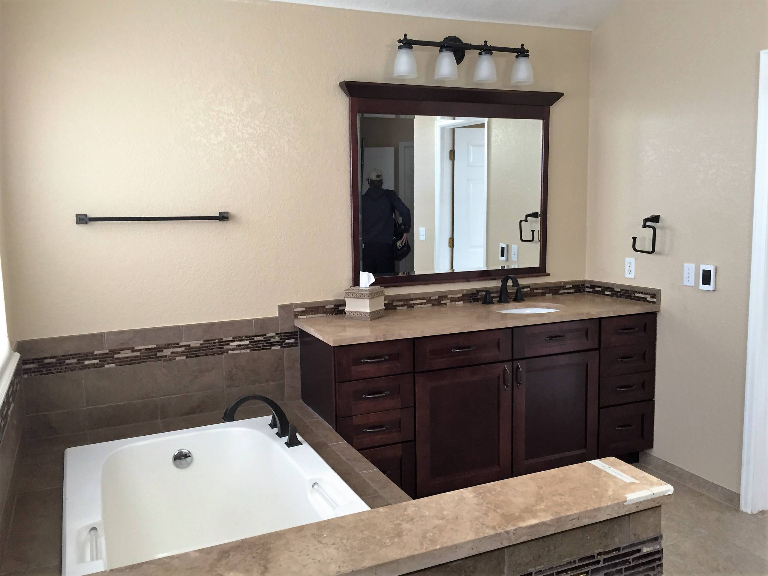 His and Hers Master Bathroom and Vanities