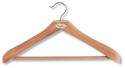 Superior Cedar Coat Hanger With Trouser Bar