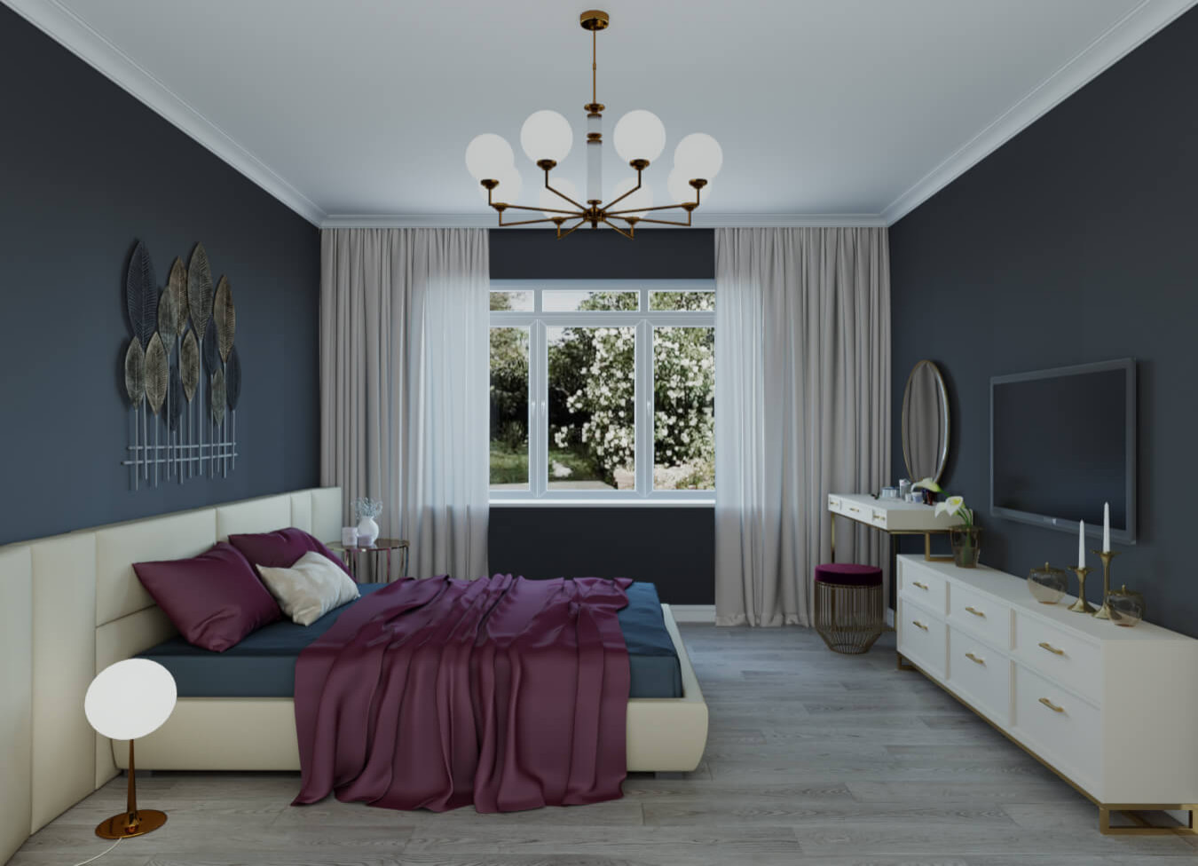 Спальня на втором этаже 15,5 кв. м,