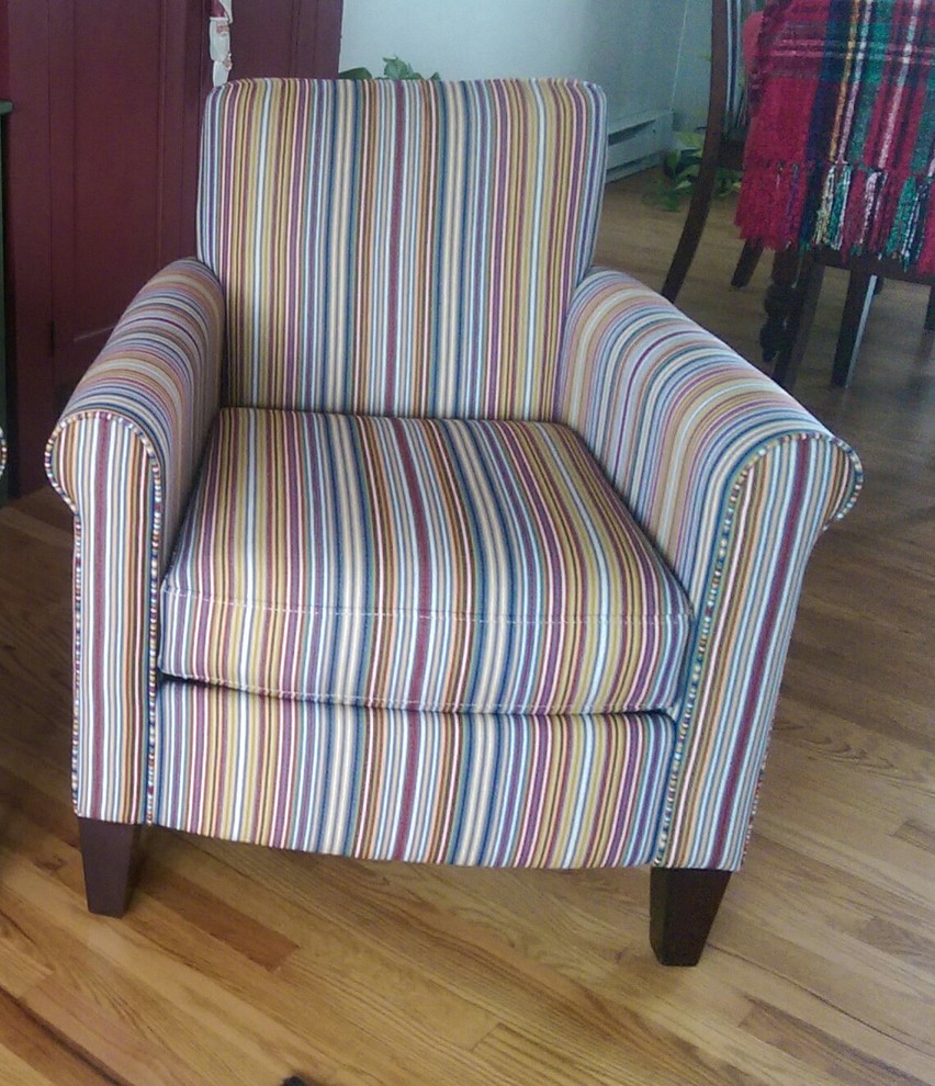 need a rug to go with striped chairs