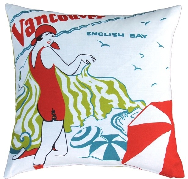 Pillow Decor - English Bay Bather Outdoor Throw Pillow