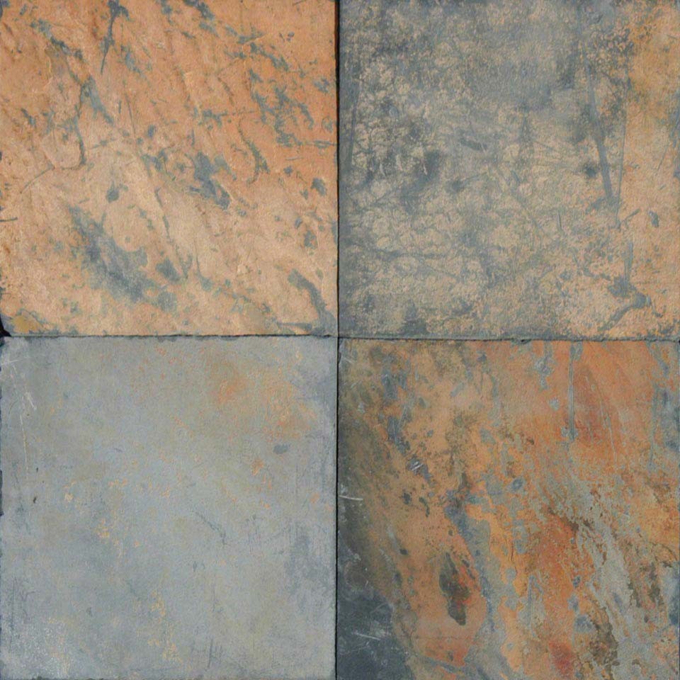 African Multi Color, African Autumn, Gauged, 12x12, Slate Tile