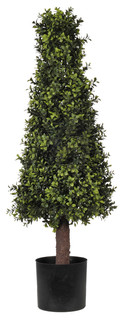 Artificial 3 Foot Boxwood Cone Topiary - Traditional - Artificial ...
