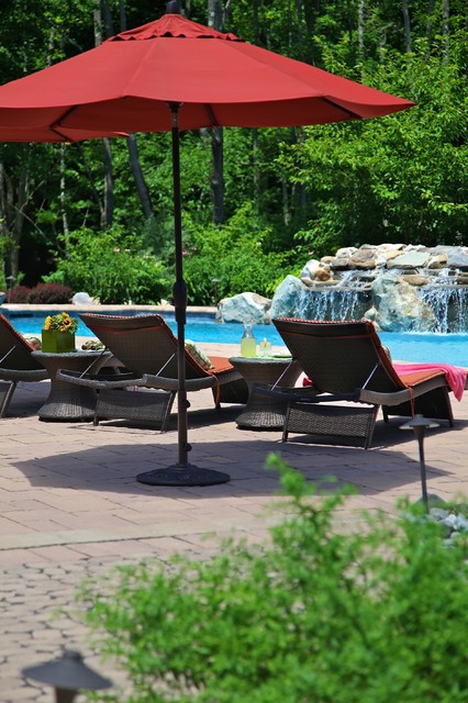 Boulder Waterfall Pool rustic-pools-and-hot-tubs