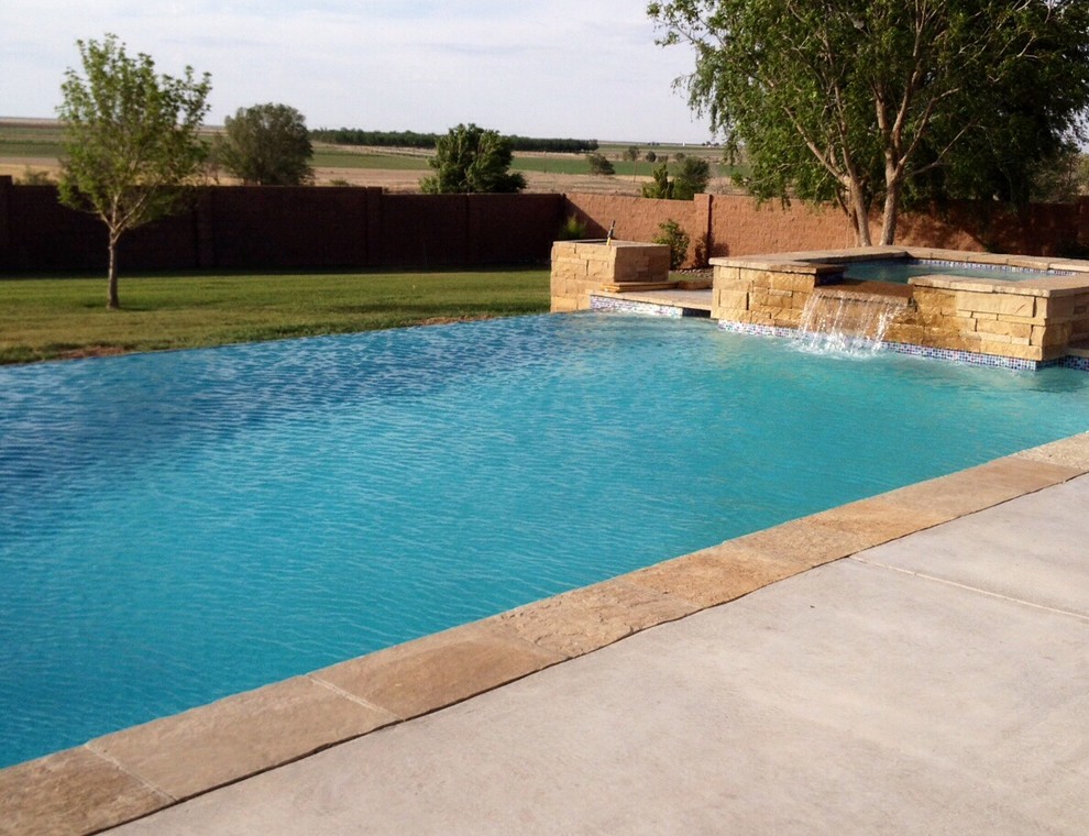 Pool - rustic pool idea in Austin