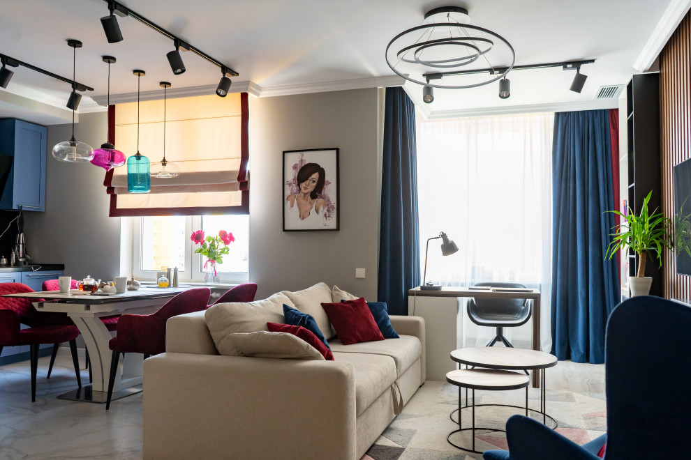 Дизайн интерьера трехкомнатной квартиры в г. Видное