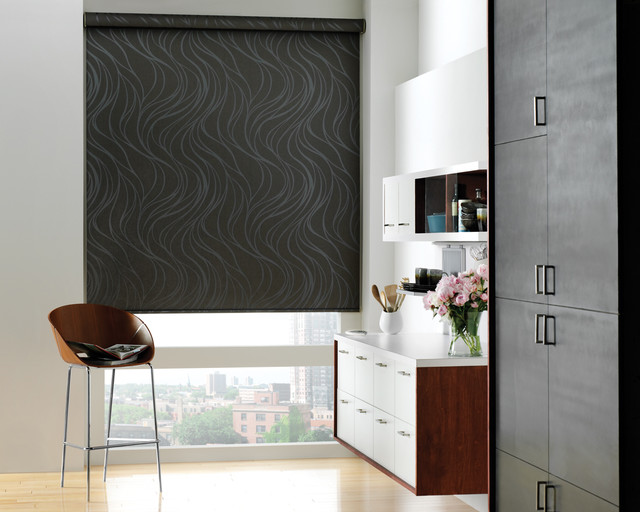 Designer Roller Shade Modern Kitchen Minneapolis by Aero