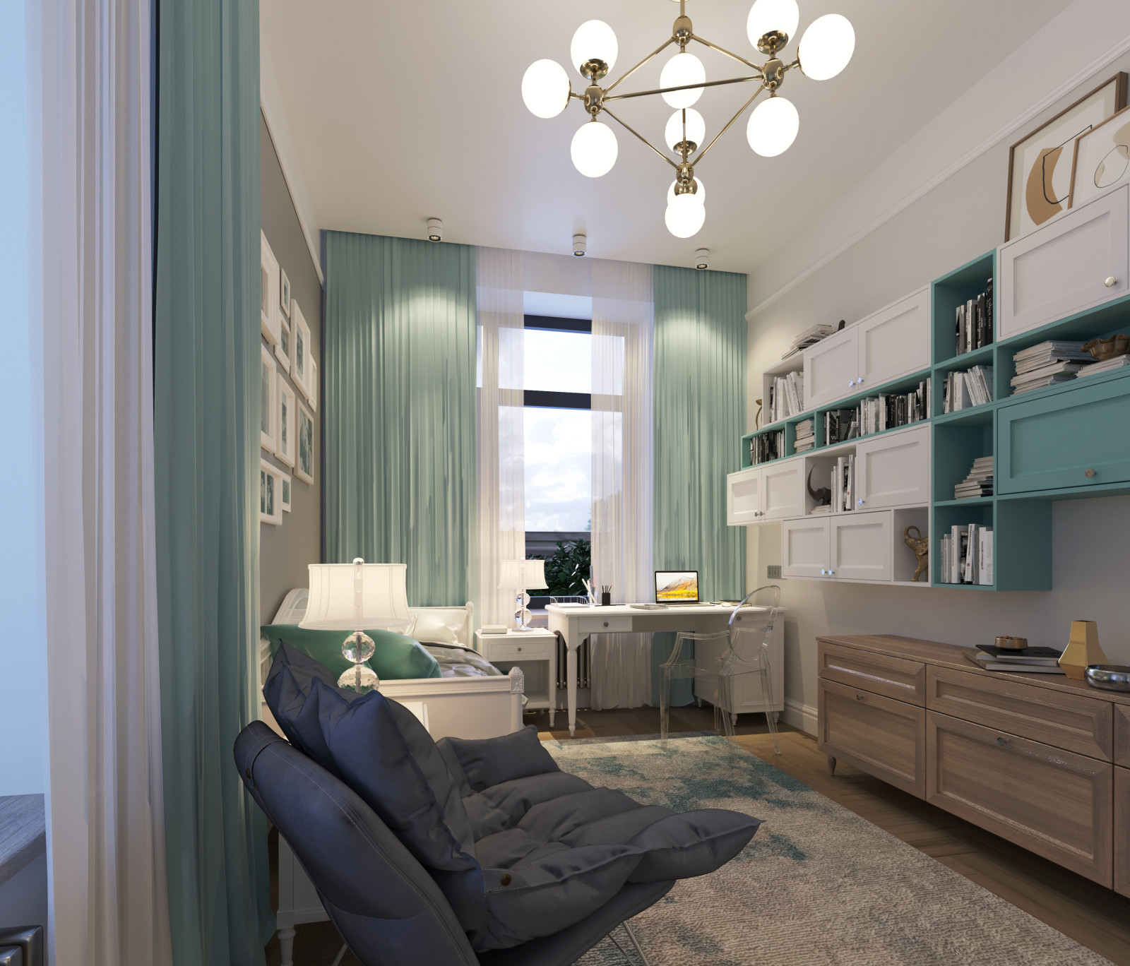 Интерьер частного жилого дома