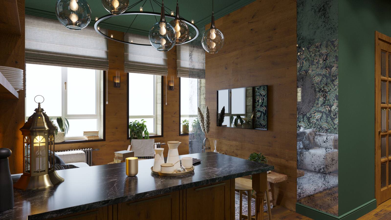 Гостиная-кухня