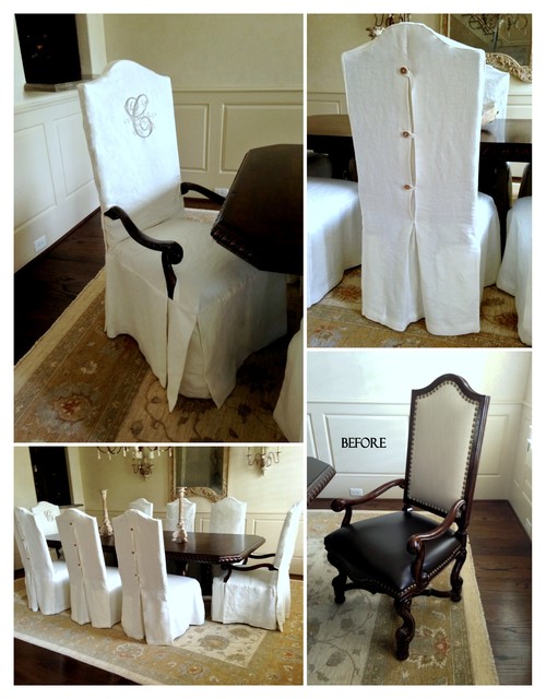 Dining Chair Slipcovers - Traditional - Houston - by LS Slipcovers | Houzz