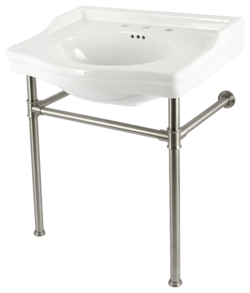 VPB33088ST 30" Console Sink with Stainless Steel Legs