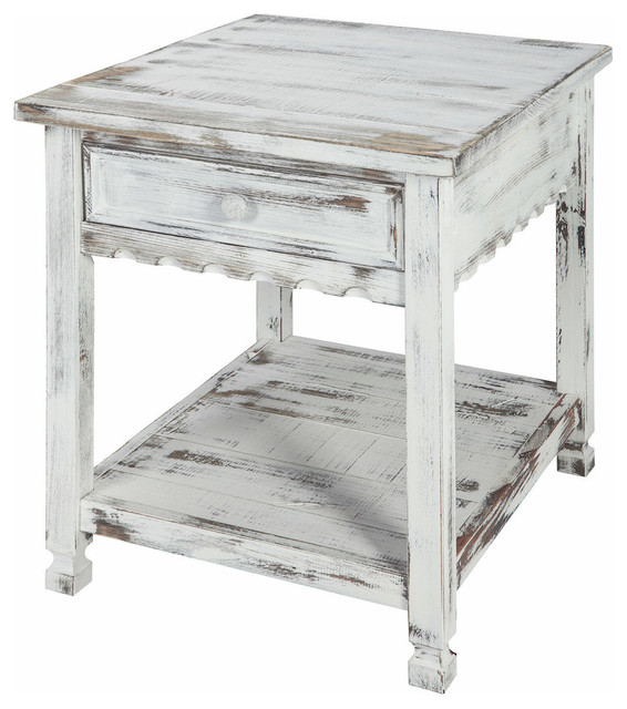 Country Cottage End Table Farmhouse Side Tables And End Tables by