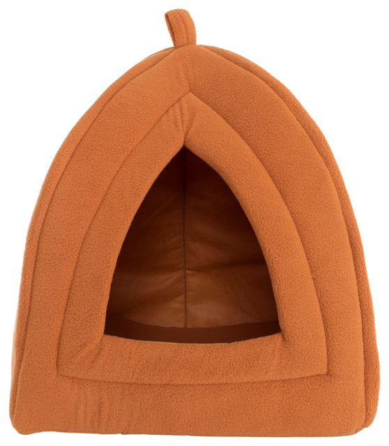 plush cat igloo bed