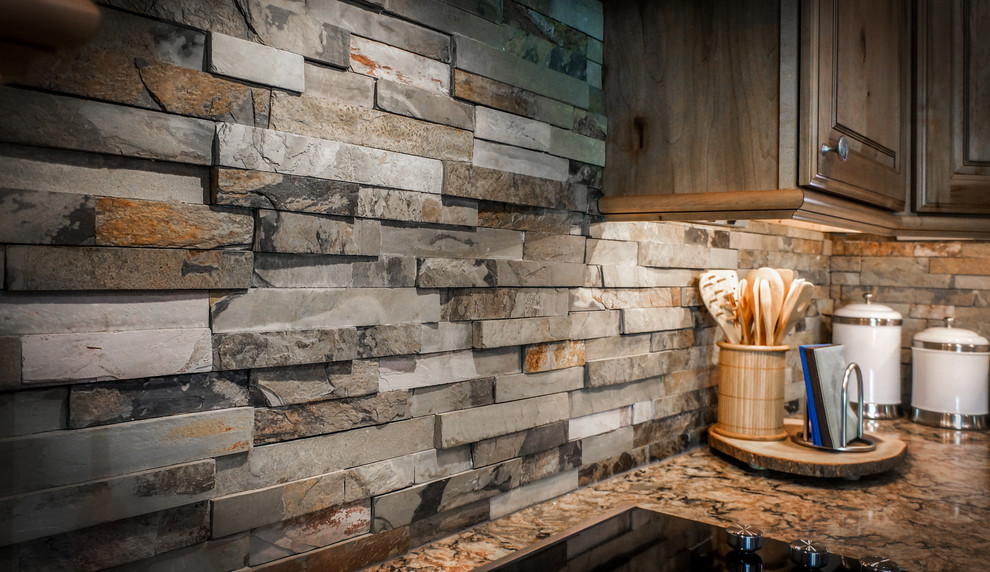 Tuscan home design photo in Phoenix