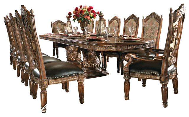 7-Piece Villa Valencia Rectangular Dining Room Set - Victorian ...