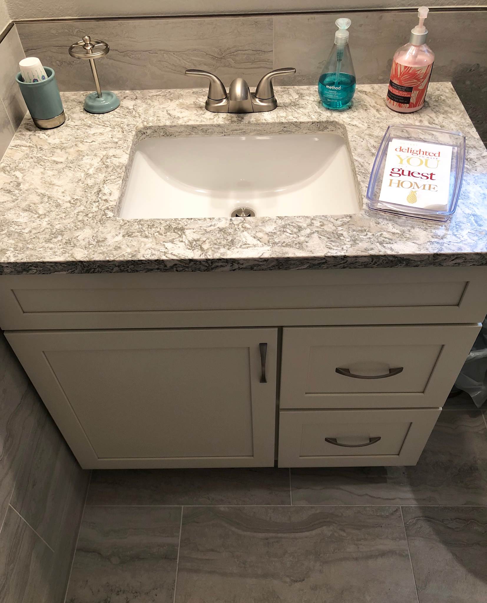 Clean Contemporary Bathroom Remodel