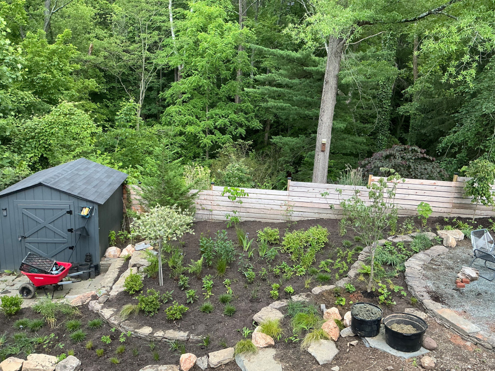 Conservation and rain gardens landscape