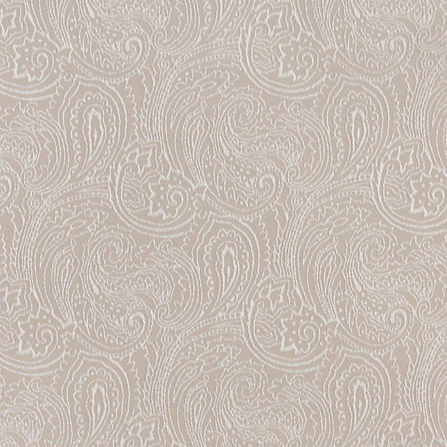 Beige, Traditional Abstract Paisley Designed Woven Upholstery Fabric By ...