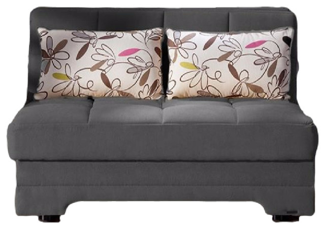 Twist Optimum Love Seat Sleeper Gray Transitional Sofas Twist Optimum Love Seat Sleeper Gray