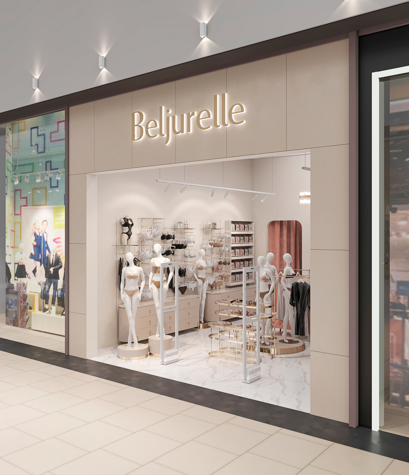 Дизайн проект магазина  женского нижнего белья.