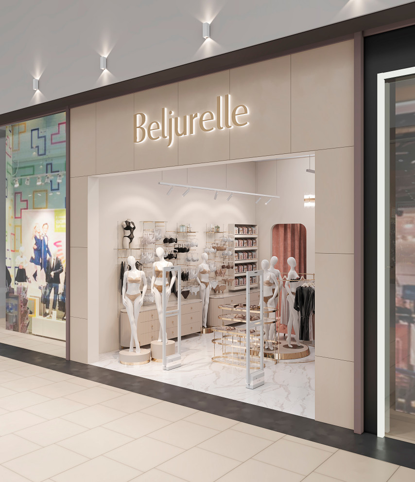 Дизайн проект магазина  женского нижнего белья.