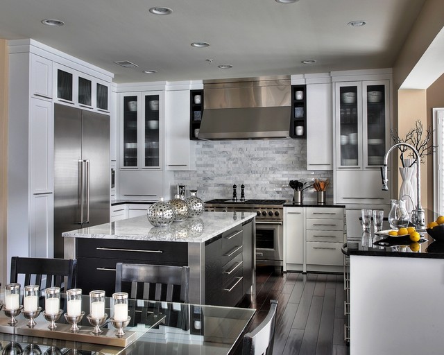 Stunning white contemporary-kitchen