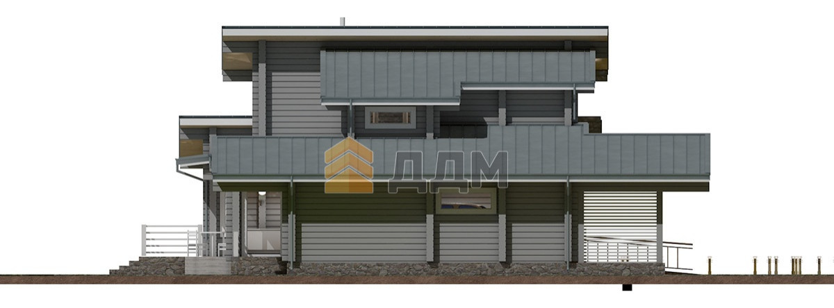 Дом из клееного бруса "Монтевиль"