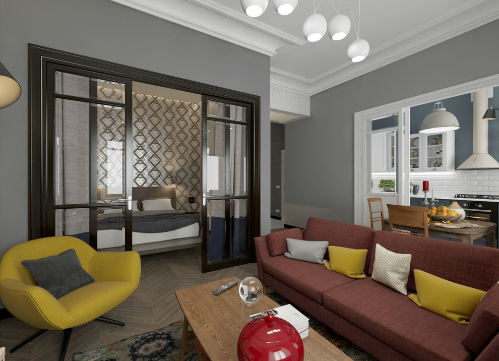 Гостиная в двухкомнатной квартире