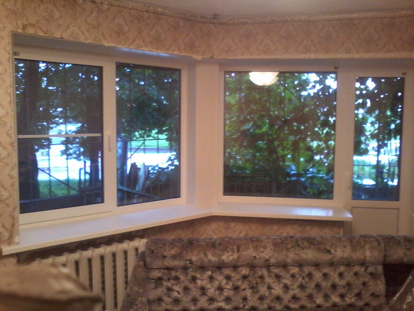 Сложный балконный блок