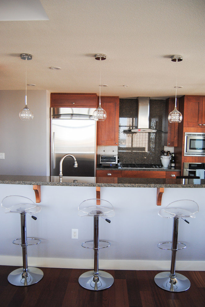 Photo of a transitional kitchen in San Diego.