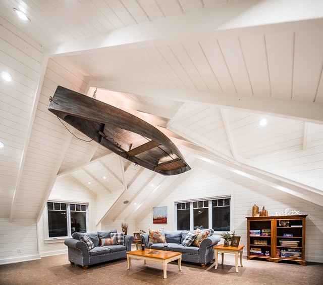 Saskatchewan Lakeside Retreat Rustic Family Room Other By