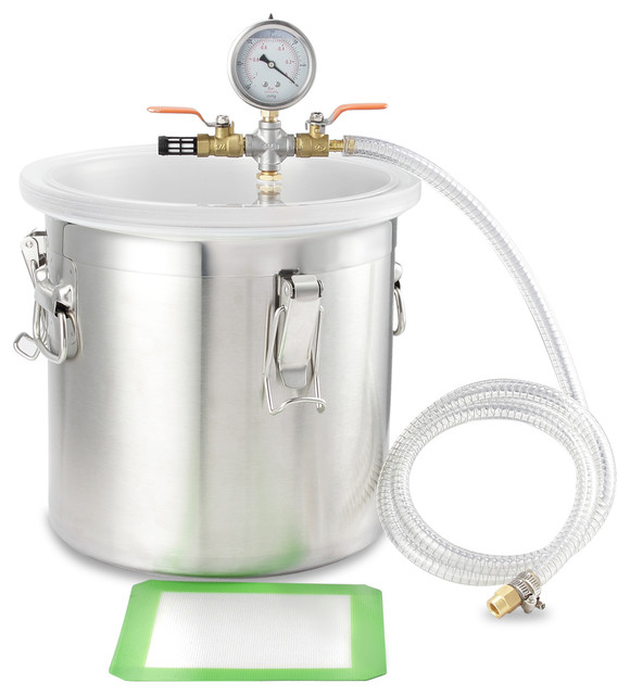 5Gal Vacuum Degassing Chamber Resin Silicone Epoxy Metal Solvent