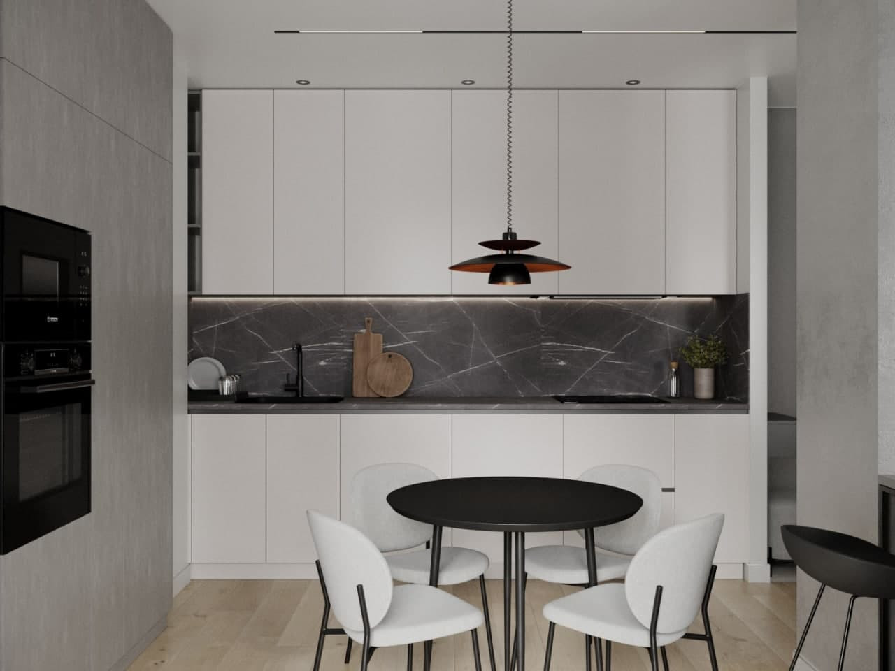 Квартира в серых оттерках. Современный стиль