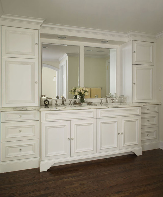 a furniture look for your bathroom vanity