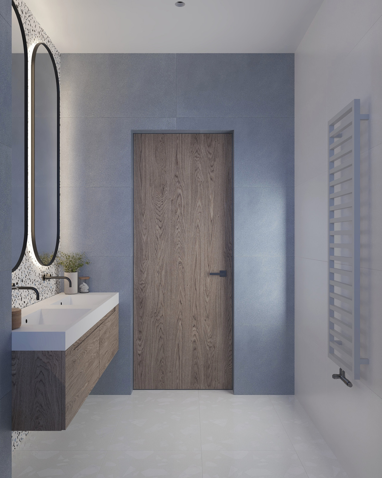 Проект санузла в трехэтажном доме на улице Красная в городе Калининград