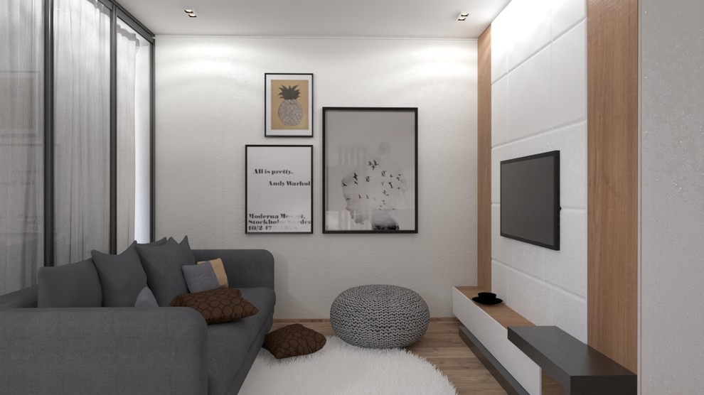 Дизайн-проект квартиры студии в современном стиле