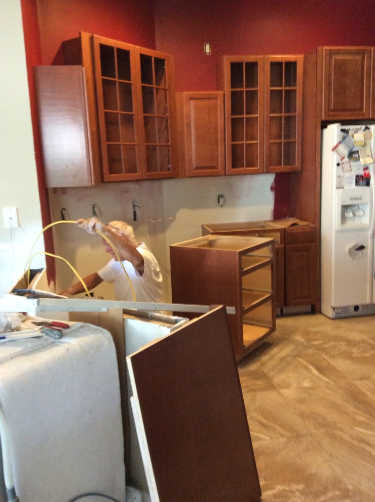 Inspiration for a transitional home design remodel in Orange County