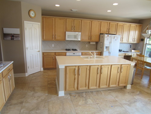 Light Colored Granite With Maple Cabinets Orice